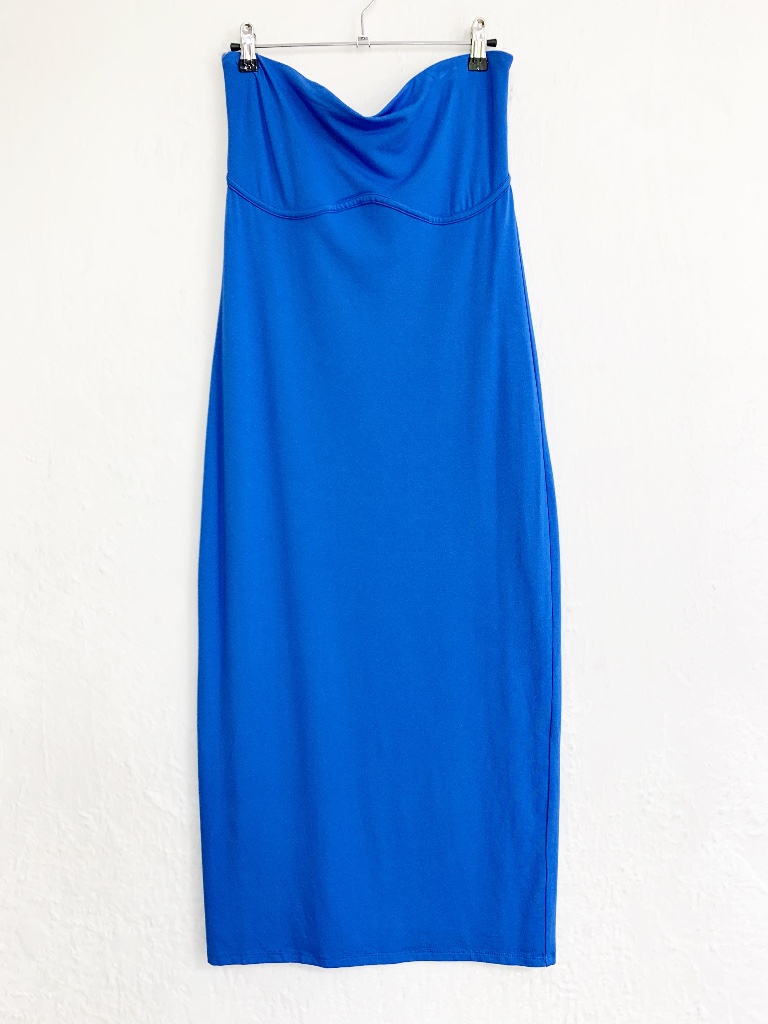 Shore Selena Strapless Tube Dress In Royal Blue Sz L